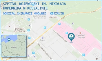 ODDZIAŁ CHIRURGII OGÓLNEJ - SZPITAL WOJEWÓDZKI IM. MIKOŁAJA KOPERNIKA W KOSZALINIE - CHAŁUBIŃSKIEGO 7, KOSZALIN